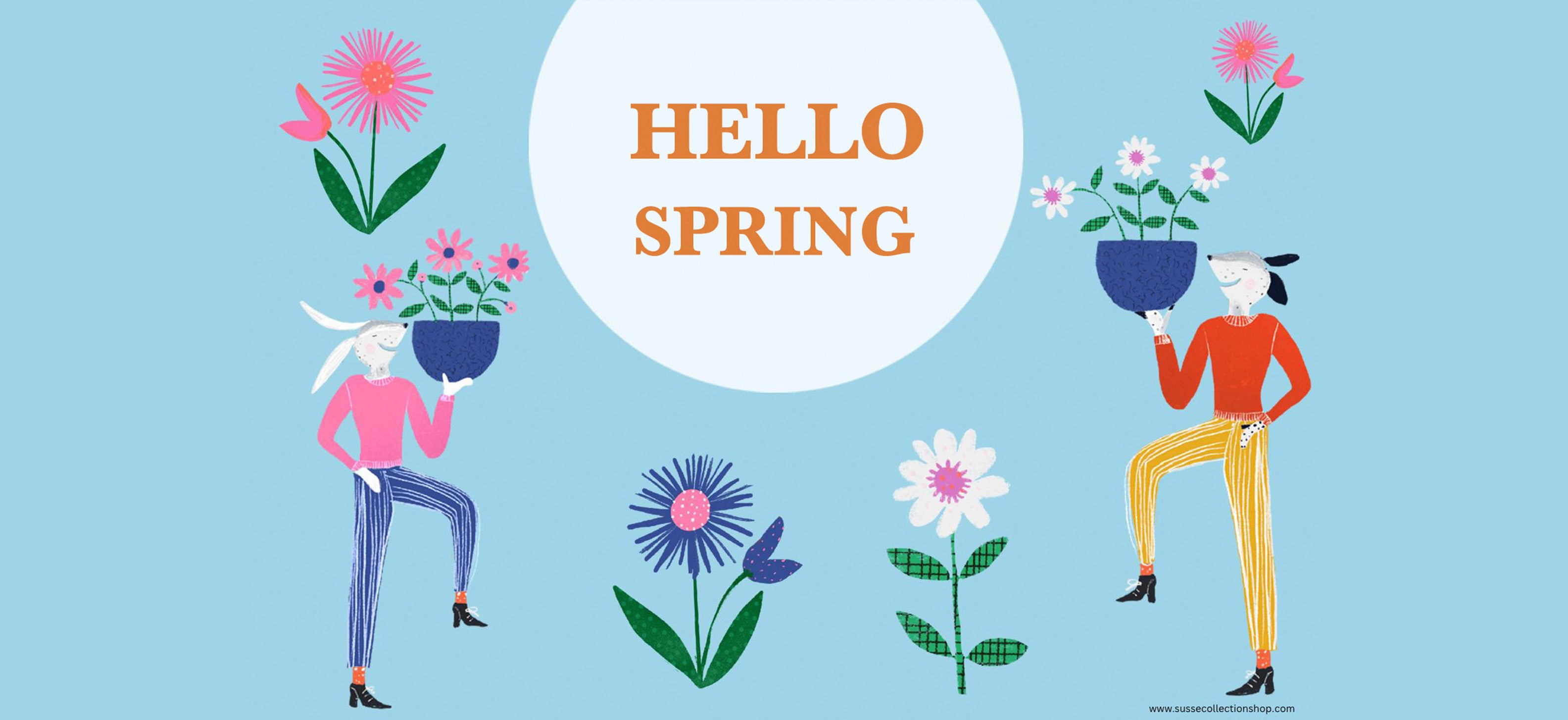 Susse Collection shop hello spring banner
