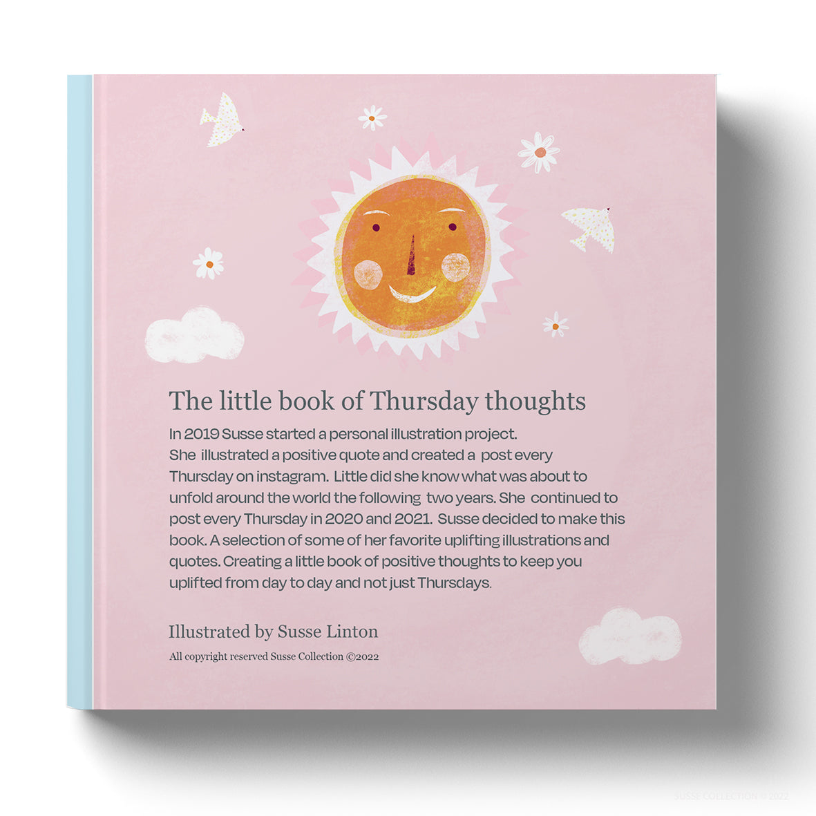 The-little -book- of -Thursday -thoughts illustrated -by- Susse- Linton - Softcover -Book-back-cover