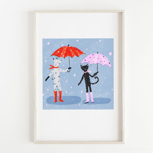 Rainbows after rain Art Print by Susse Linton for Susse Collection